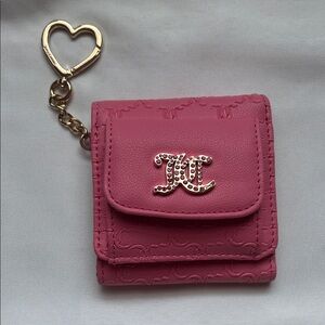 Juicy Couture Keychain Wallet Pink EUC